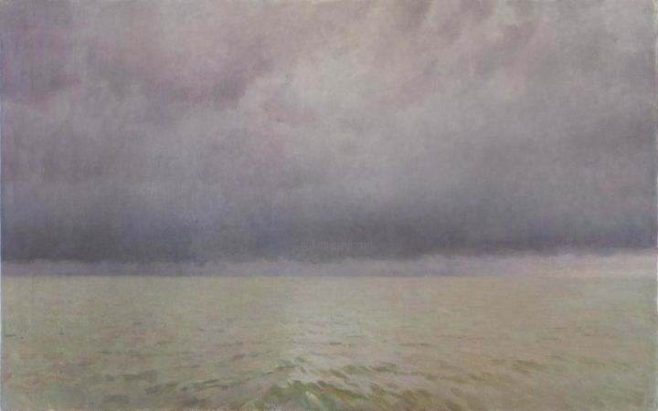 Painting titled ""Море"" by Maksim Titov, Original Artwork, Oil