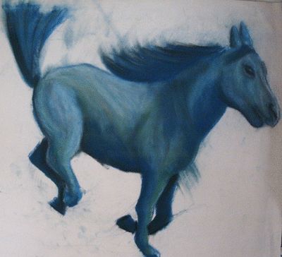Drawing titled "Le cheval de Maloé" by Akara Péala, Original Artwork