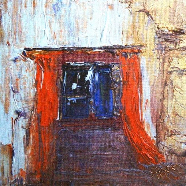 Painting titled "De retour chez nous" by Akara Péala, Original Artwork