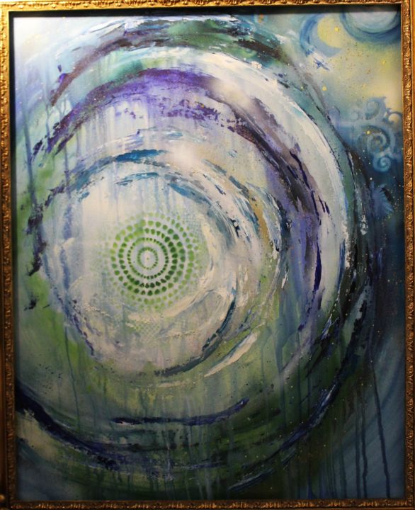 Painting titled "ciels-profonds.jpg" by Akara Péala, Original Artwork