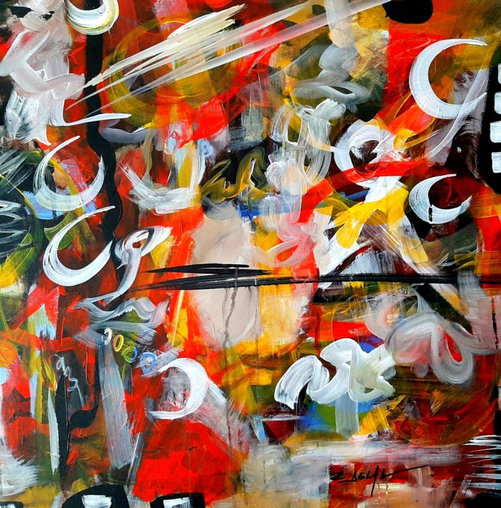 Schilderij getiteld "55" door Eugenia Delad: Akasha De Winter Galery, Origineel Kunstwerk, Acryl