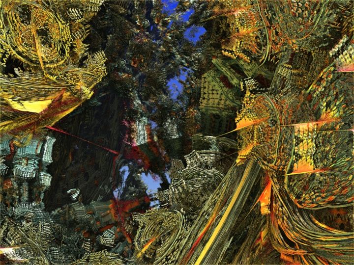 Arts numériques intitulée "underthemachines-ve…" par Akozoom Fruids&Univerds, Œuvre d'art originale, Peinture numérique