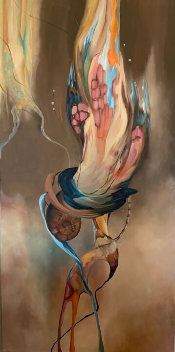 Peinture intitulée "Phoenix" par Aksana Chmel, Œuvre d'art originale, Huile