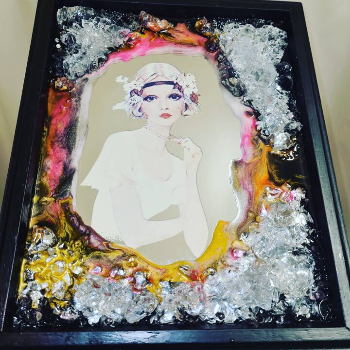 Incisioni, stampe intitolato "Boîte à clé miroir…" da Aksana Chribia, Opera d'arte originale, Fotografia non manipolata