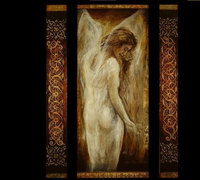 Pintura titulada ""ANGELIS II" exclus…" por Al Alcantara, Obra de arte original