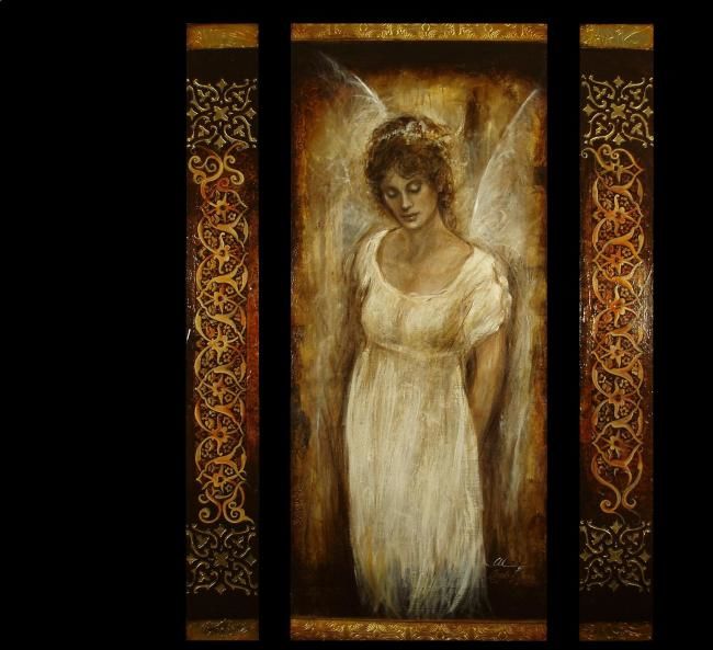 Pintura titulada ""ANGELIS" exclusive…" por Al Alcantara, Obra de arte original