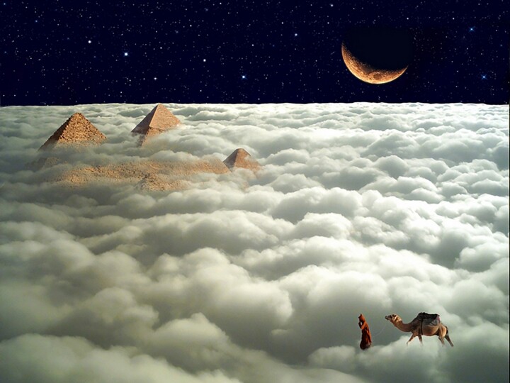 Camel Rider On The Clouds, Photography by Aladin Abdel Naby | Artmajeur