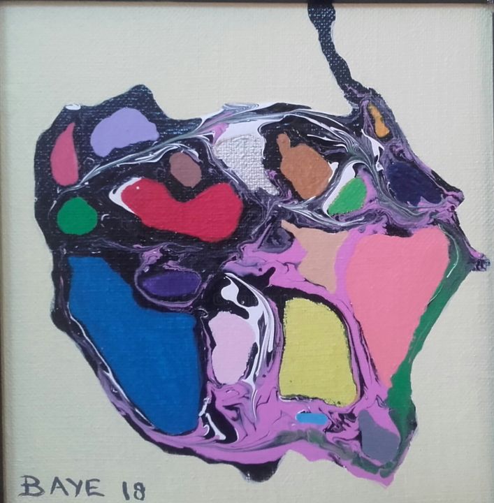 Painting titled "Variable" by Alain Baye, Original Artwork, Acrylic