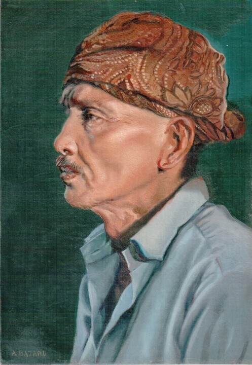 Painting titled "indonesien.jpeg" by Alain Bazard, Original Artwork, Oil