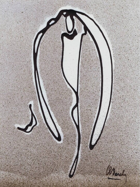 Peinture intitulée "coiffe au singulier…" par Alain Berche, Œuvre d'art originale, Acrylique
