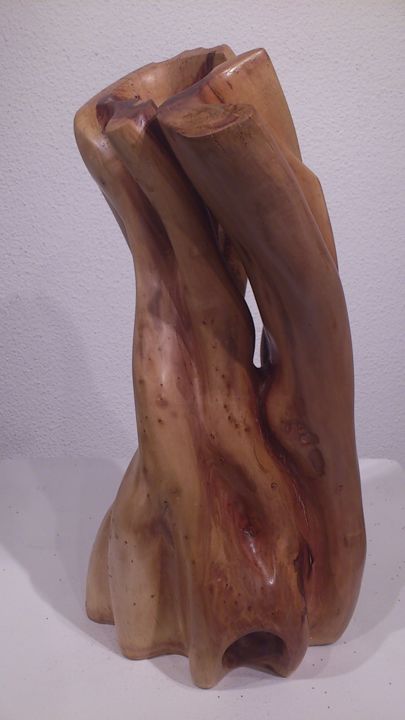 Sculpture titled "Danse" by Dal, Original Artwork, Wood