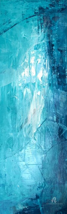 Malerei mit dem Titel "IceAge#3" von Alain Erpelding, Original-Kunstwerk, Acryl