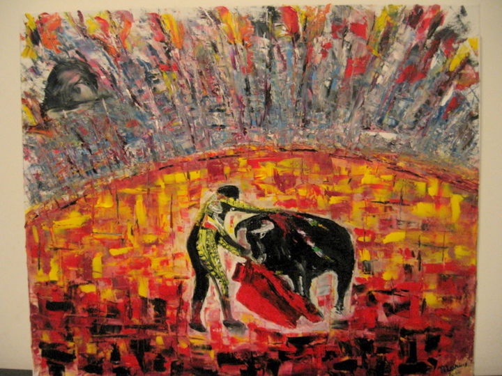Pintura titulada "De l'or au sang" por Marius, Obra de arte original, Oleo