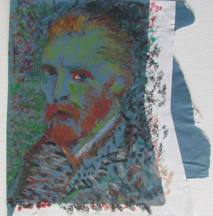 Dessin intitulée "Portrait de Vincent…" par Alain Lamy, Œuvre d'art originale, Pastel