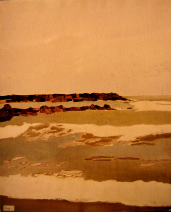 Peinture intitulée "RIVAGE" par Alain Lamy, Œuvre d'art originale, Huile