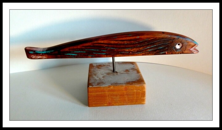 Sculpture titled "ARTEFACT P11" by Alain Lamy, Original Artwork, Wood