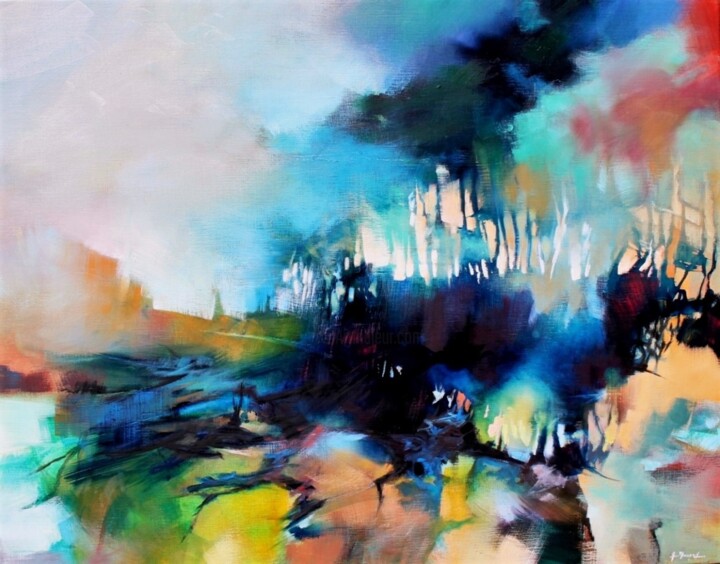 Картина под названием "Morning light" - Alain Maupuy, Подлинное произведение искусства, Масло Установлен на Деревянная рама…