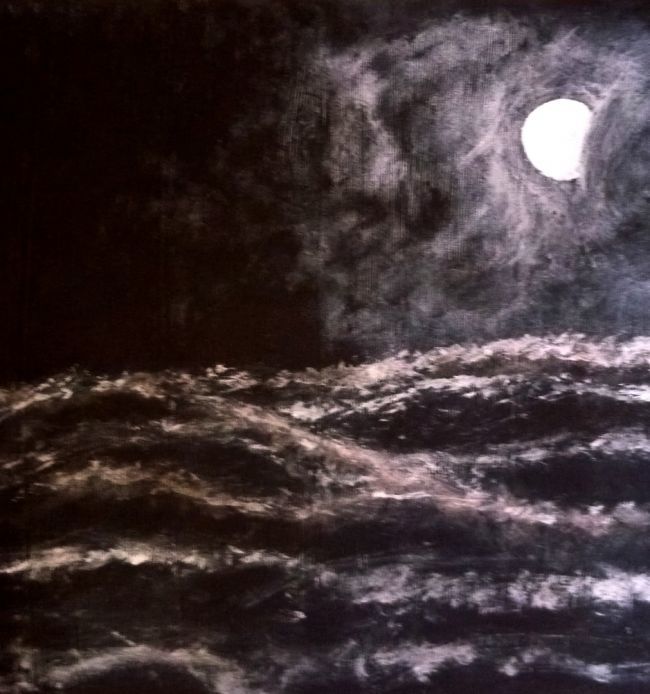 Peinture intitulée "la-mer.jpg" par Alain Noché, Œuvre d'art originale