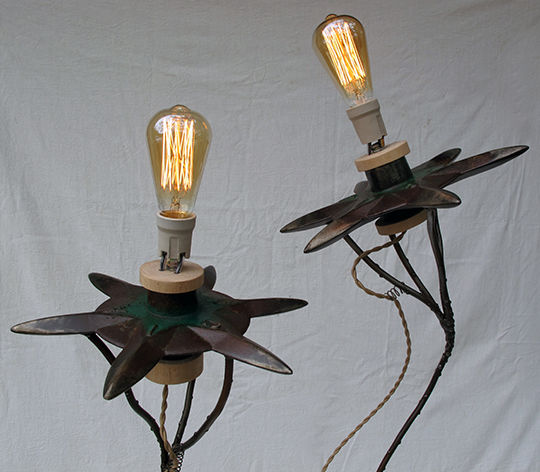 Diseño titulada "2 lampes "Etoile"" por Alain Platet, Obra de arte original, Luminaria