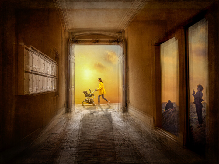 Fotografie getiteld "Passage, Ici ou ail…" door Alain Rappeneau, Origineel Kunstwerk, Digitale fotografie