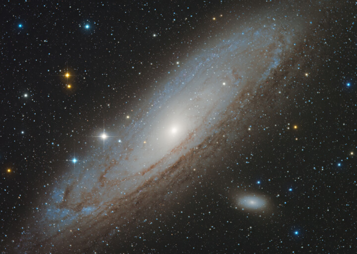 Fotografie getiteld "M31 Galaxie d'Andro…" door Alain Rappeneau, Origineel Kunstwerk, Digitale fotografie