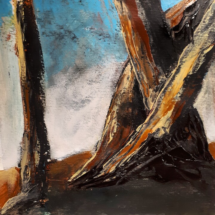 Peinture intitulée ""La disparition des…" par Alain Tardieu, Œuvre d'art originale, Acrylique Monté sur Châssis en bois