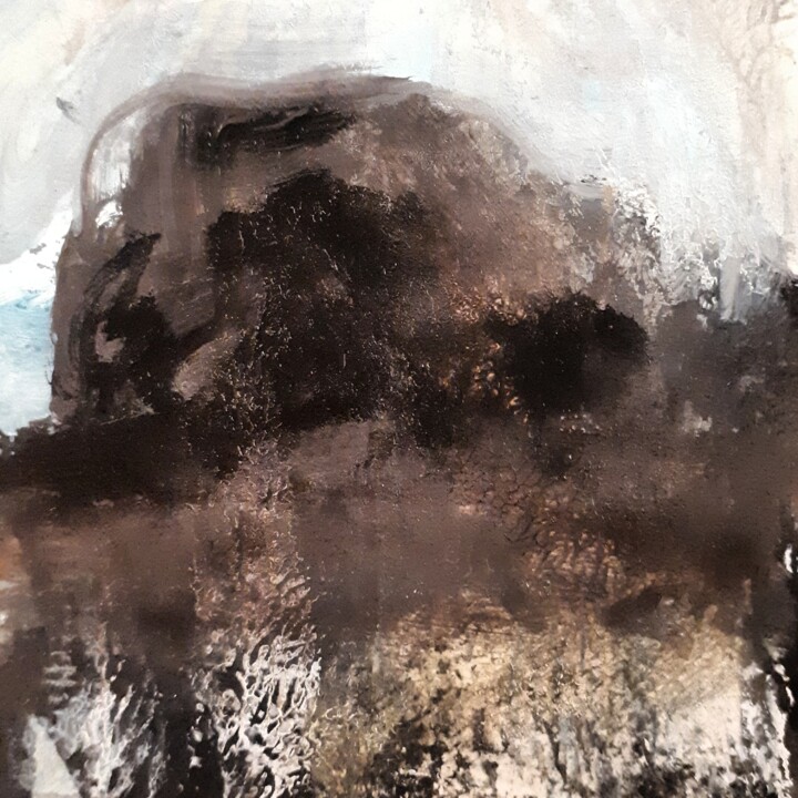 Картина под названием "" The ghost tree 39…" - Alain Tardieu, Подлинное произведение искусства, Масло Установлен на Деревянн…