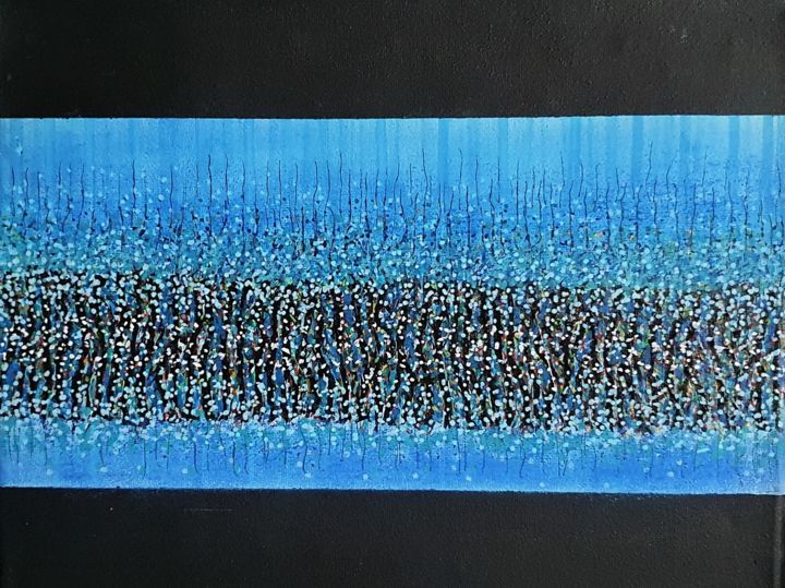 Peinture intitulée "Cryogène 8" par Alain V, Œuvre d'art originale, Acrylique