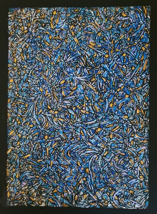 Peinture intitulée "Coalescence (Diaspo…" par Alain V, Œuvre d'art originale, Acrylique