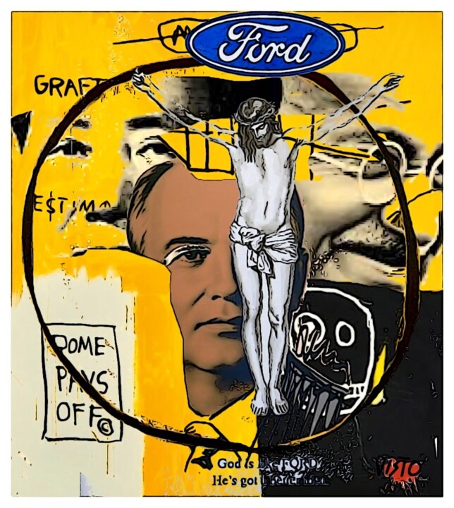 Arte digital titulada "FORD" por Alain Vistosi, Obra de arte original, Trabajo Digital 2D