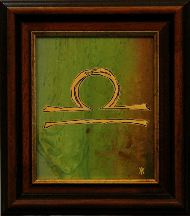 Painting titled "balance.jpg" by Alain Yerly, Original Artwork, Acrylic