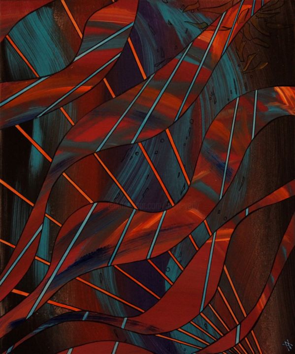 Pittura intitolato "latence5.jpg" da Alain Yerly, Opera d'arte originale, Acrilico