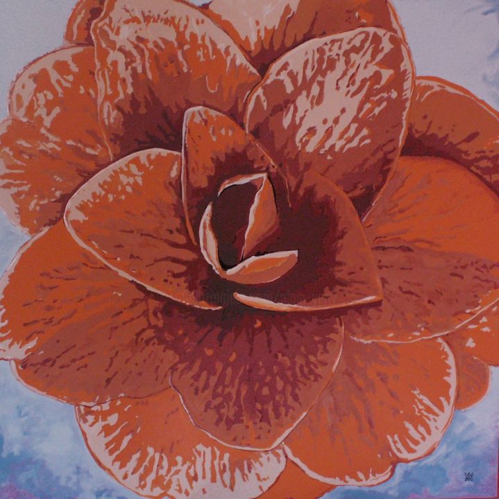 Painting titled "magnoliaexot.jpg" by Alain Yerly, Original Artwork, Acrylic