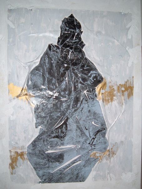 Peinture intitulée "Emergence-" par Alain Bazin, Œuvre d'art originale, Autre