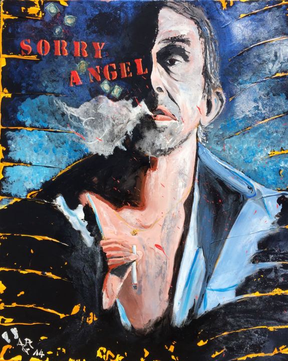 Peinture intitulée "SORRY ANGEL" par Alain Granger (A.G.R), Œuvre d'art originale, Acrylique