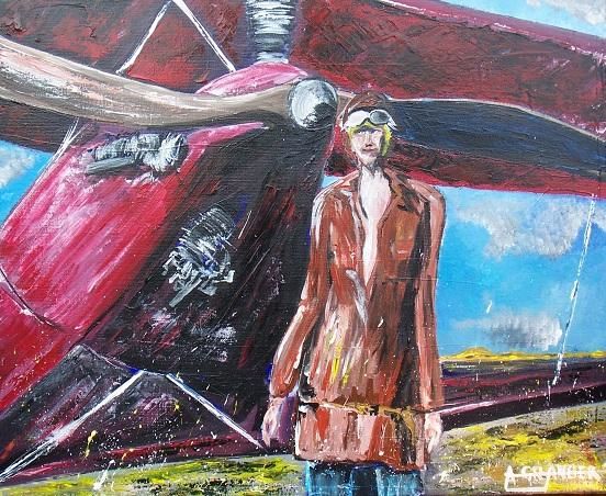 Painting titled "Where are you Améli…" by Alain Granger (A.G.R), Original Artwork, Acrylic
