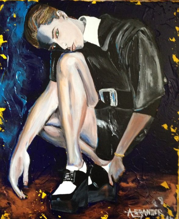Peinture intitulée "DARIA ME CHARME EN…" par Alain Granger (A.G.R), Œuvre d'art originale, Acrylique
