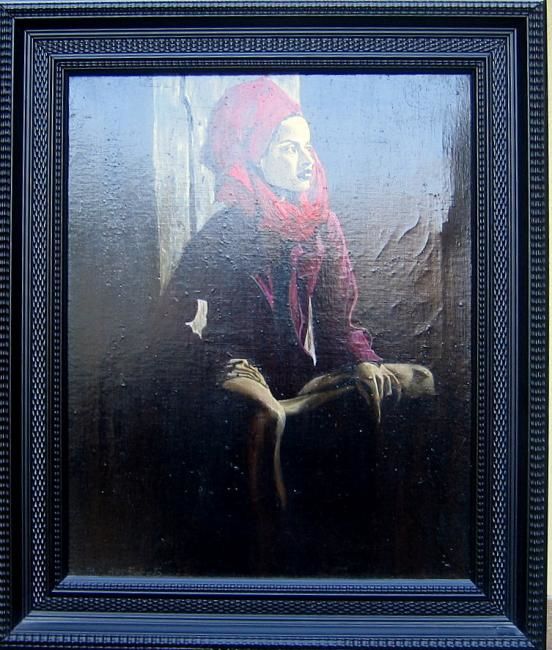 Pintura titulada "Foulart rouge" por Alain Horlaville, Obra de arte original