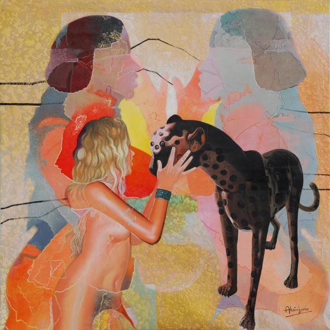 Peinture intitulée "Collection 'belles'…" par Alainjuno, Œuvre d'art originale,