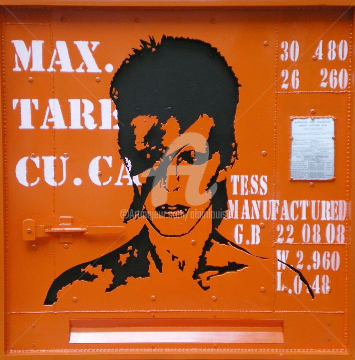 Sculptuur getiteld "David Bowie" door Alain Louiset, Origineel Kunstwerk