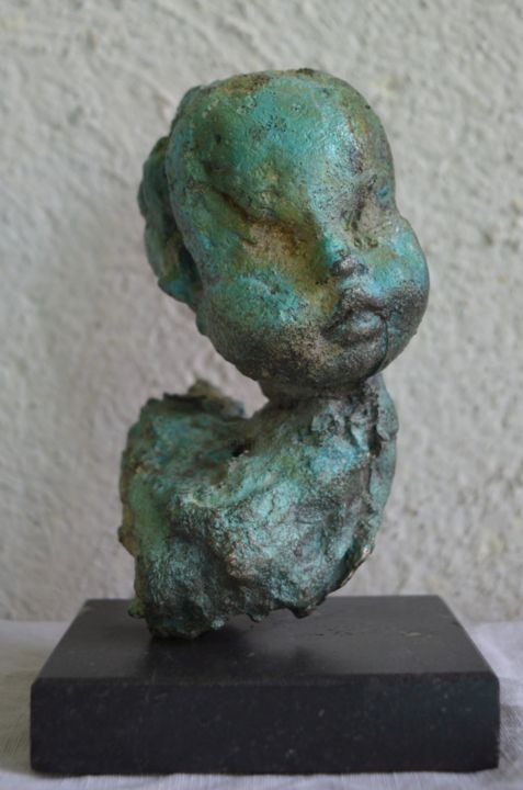 Sculpture titled "Creapy #2" by Alain De Séquanie, Original Artwork, Metals