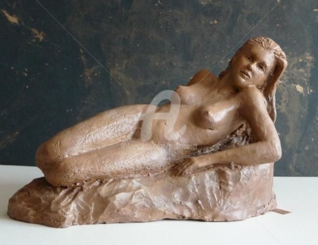 Escultura intitulada "la sirène" por Alain Ravaut, Obras de arte originais