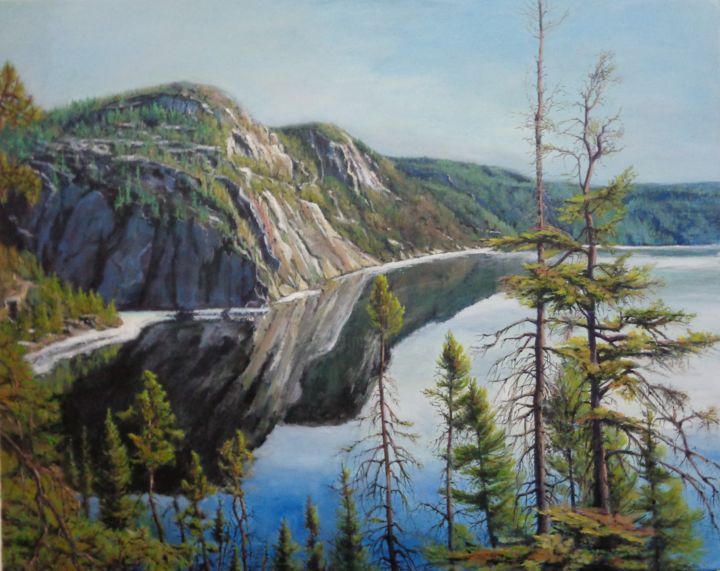Painting titled "Saguenay-Québec.jpg" by Alain Talbot, Original Artwork