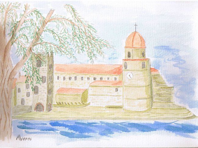Painting titled "Collioure 2" by Alainv, Original Artwork