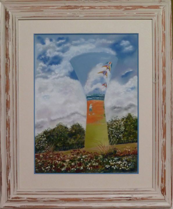 Painting titled "chateau-d-eau.jpg" by Alain Vasselin, Original Artwork