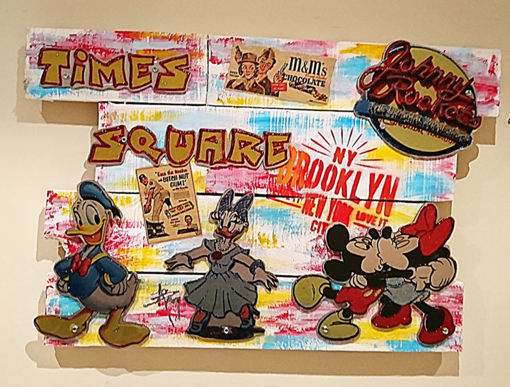 Colagens intitulada "Donald & Daisy" por Alan Berg, Obras de arte originais