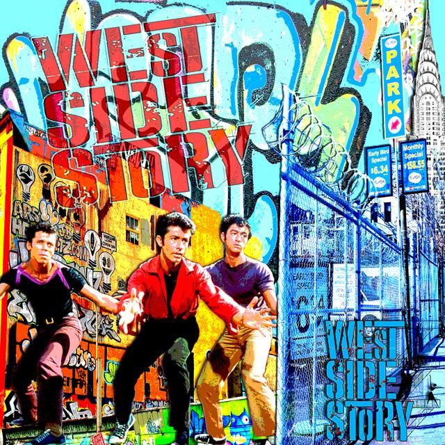 "West Side Story" başlıklı Kolaj Alan Berg tarafından, Orijinal sanat