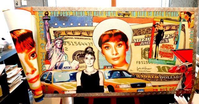 Painting titled "Breakfast at Tiffany" by Alan Berg, Original Artwork