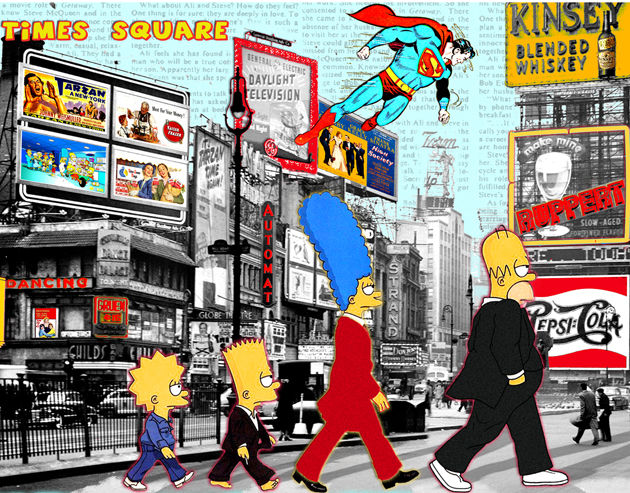 Digital Arts titled "SIMPSON'S WALK" by Alan Berg, Original Artwork