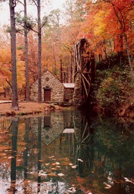 Photography titled "Martha's Mill Fall" by Alan Casey, Original Artwork